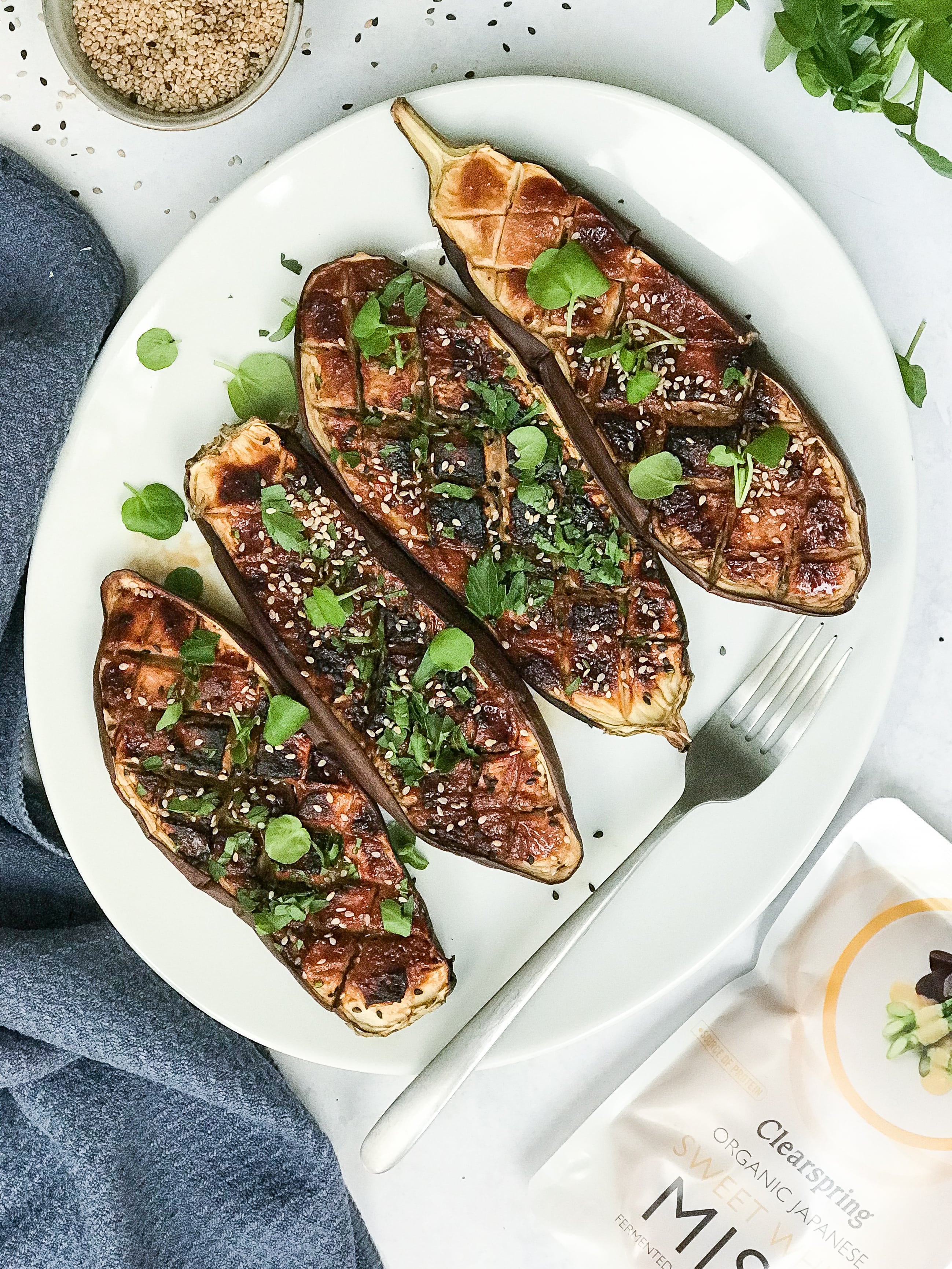 Aubergines Au Miso Blanc Kazidomi